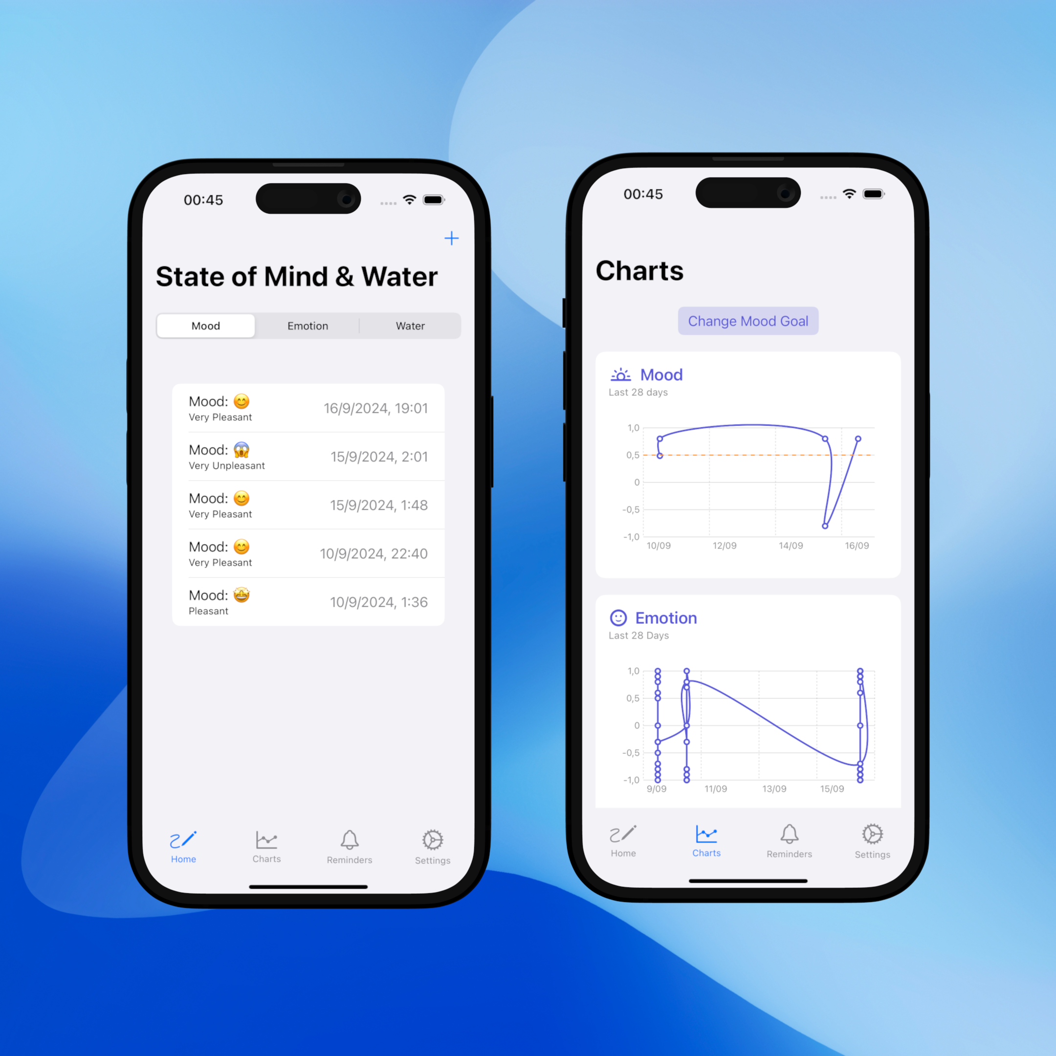 AquaVibe app screenshot